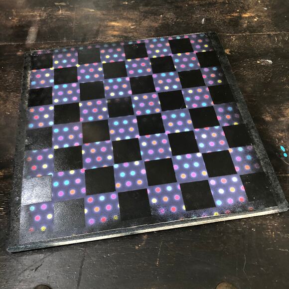 Scrapbook Chess Set - Midnight Polka Dots - Picture 7 of 10